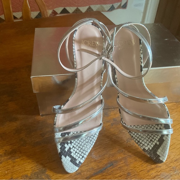 J Crew asymmetrical strappy heel - Picture 2 of 5